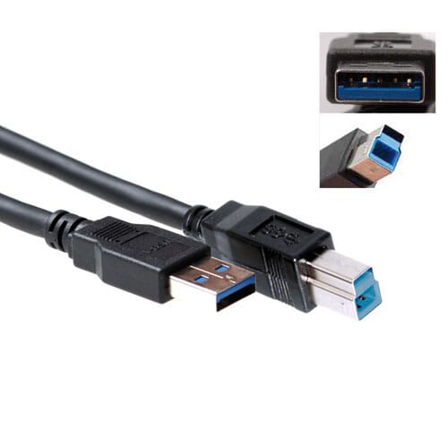 ACT USB 3.1 Gen 1 (USB 3.0) Anschlusskabel B Stecker 3.0m
