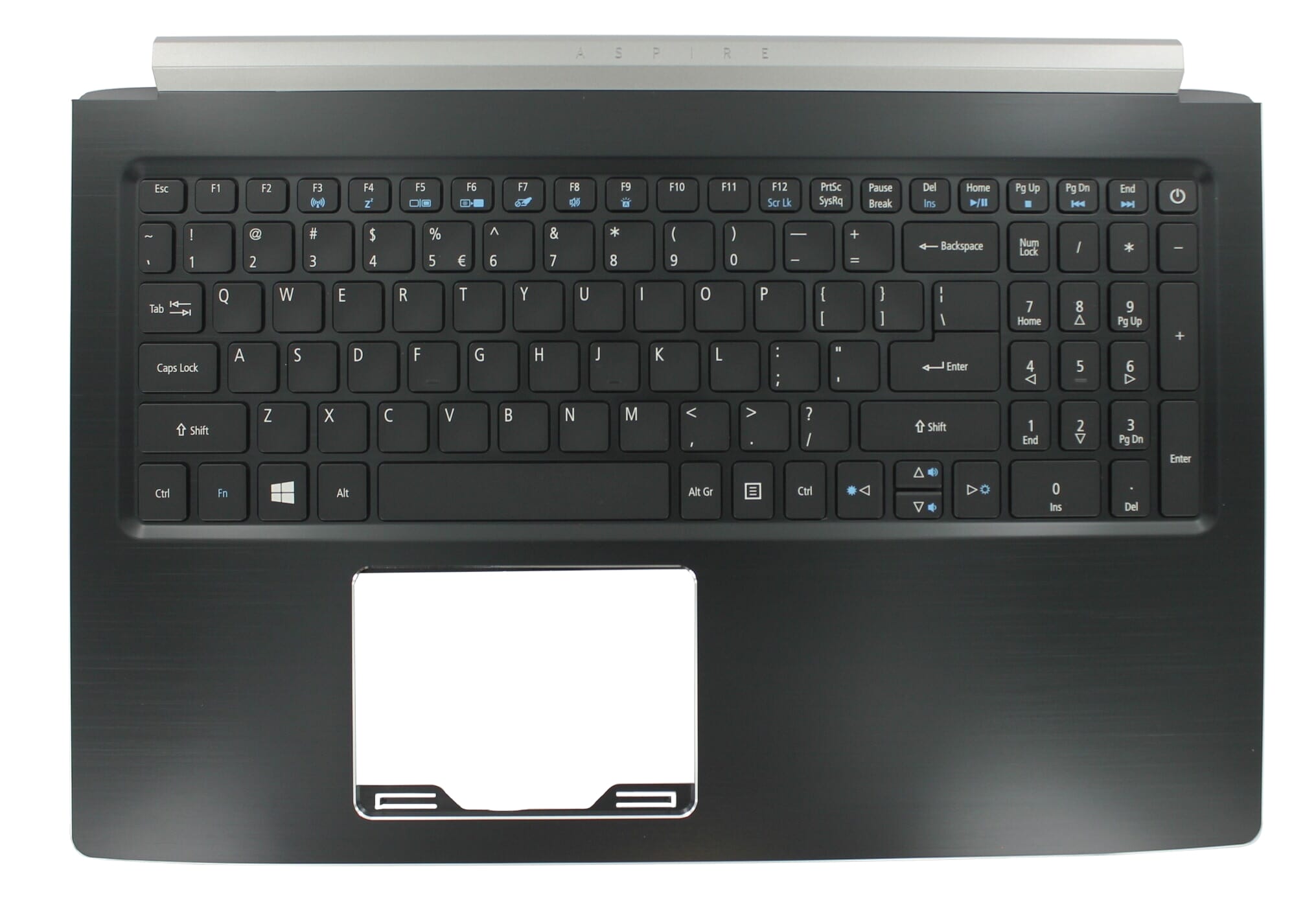 Acer Laptop Tastatur Qwerty US + obere Abdeckung, hintergrundbeleuchtet
