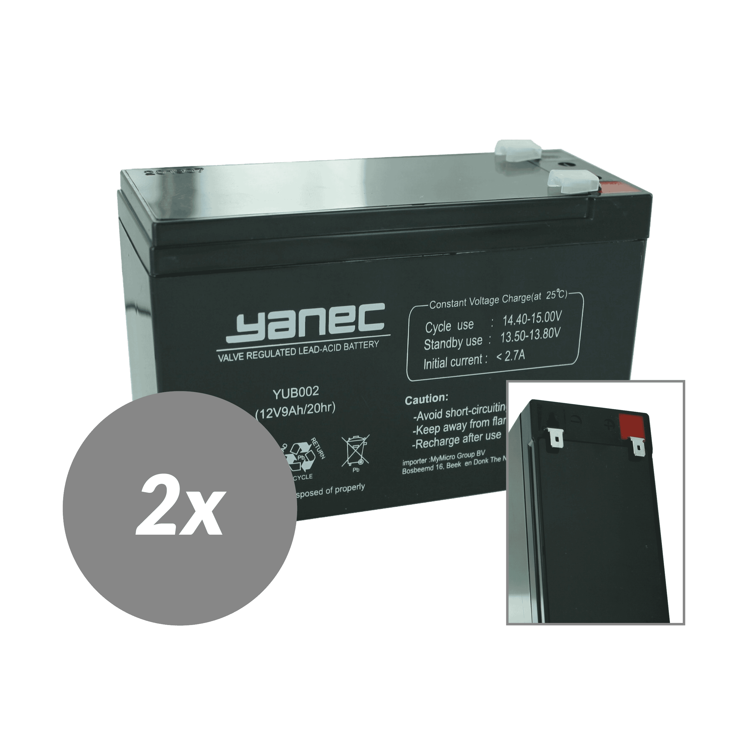 Yanec USV Batterie-Austausch-Kit RBC162 (exkl. Kabel)