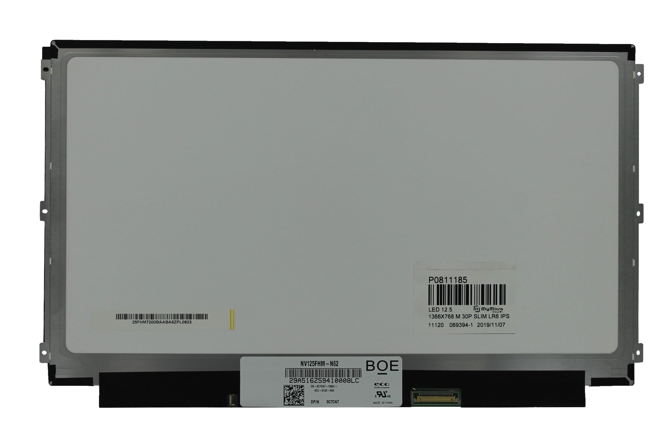 12.5 inch LCD Bildschirm 1920x1080 matt 30Pin eDP IPS