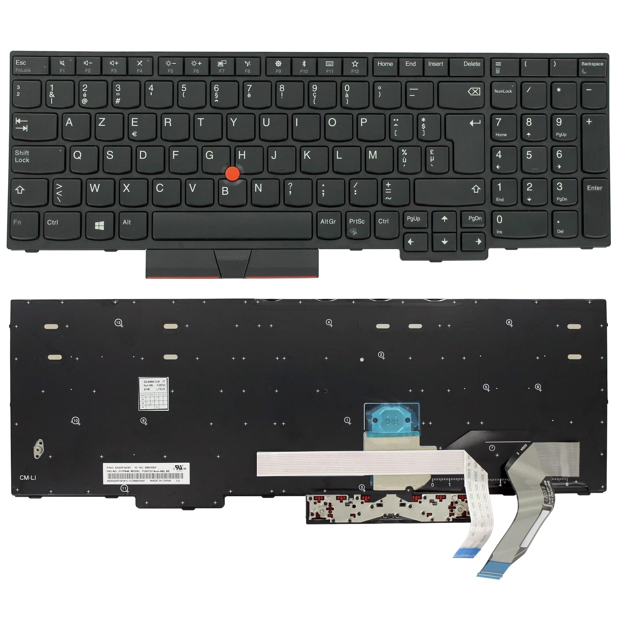 Lenovo Laptop Tastatur Azerty BE