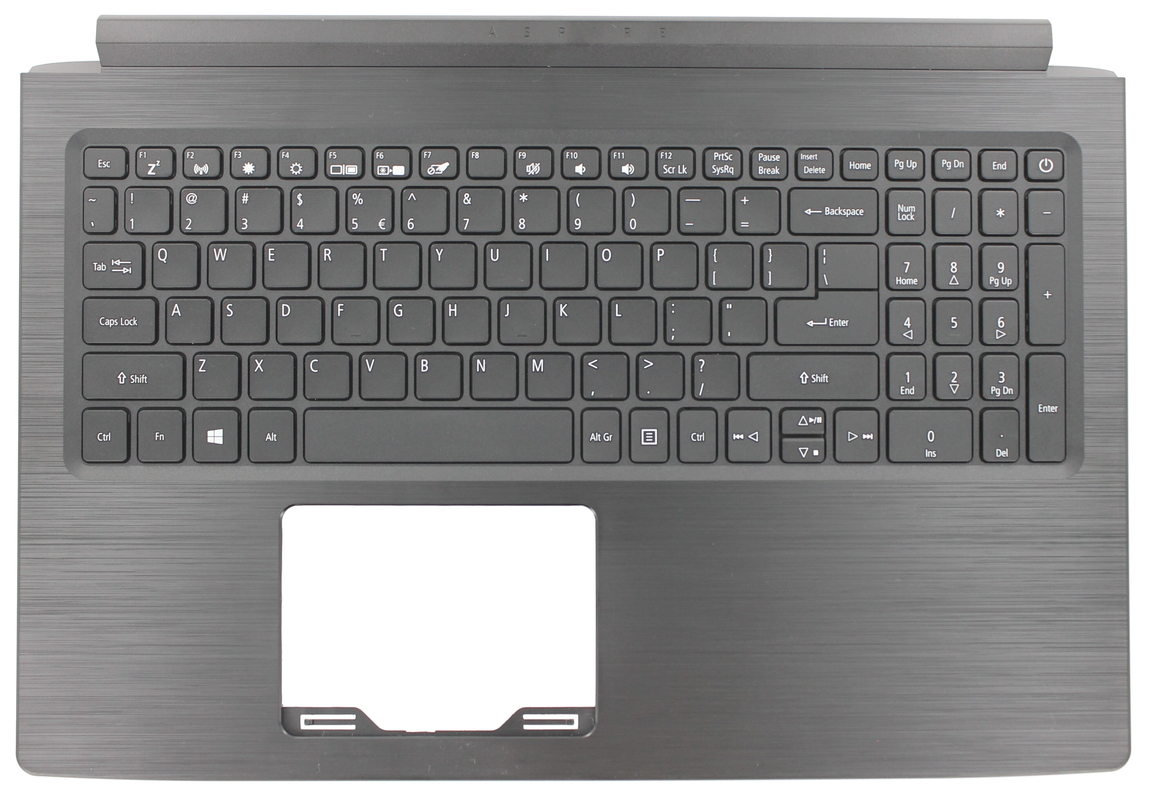 Acer Laptop Tastatur Qwerty US + Top Cover - Schwarz