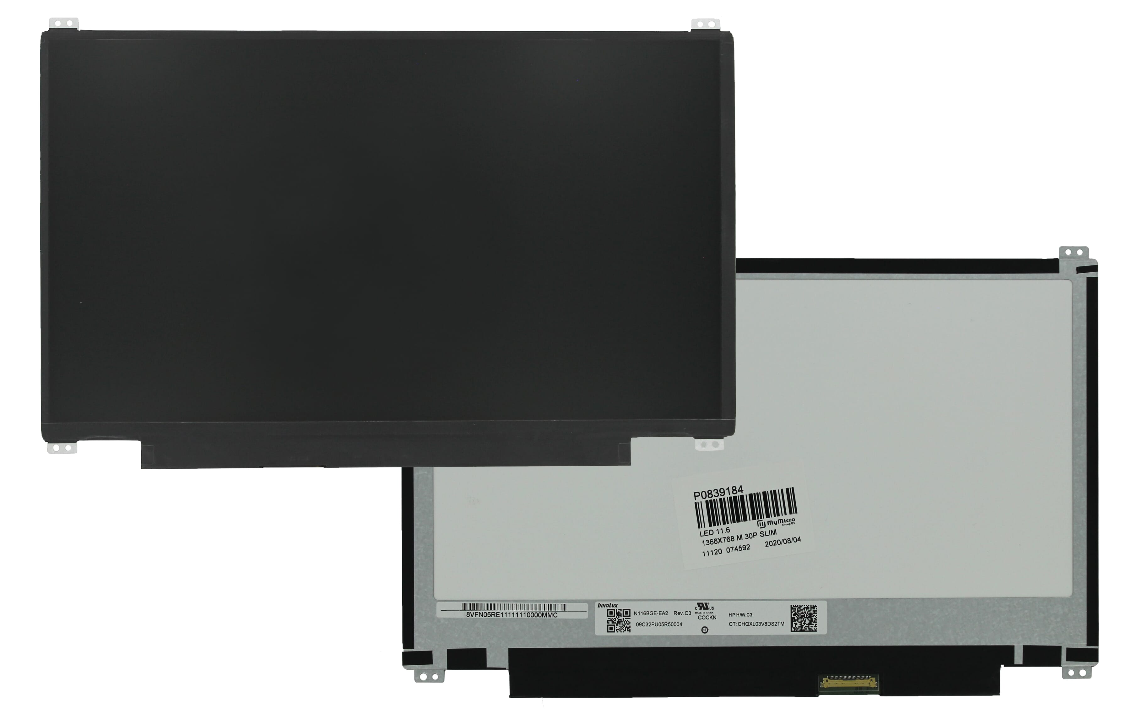 11,6-Zoll-LCD-Bildschirm 1366x768 matt 30Pin eDP