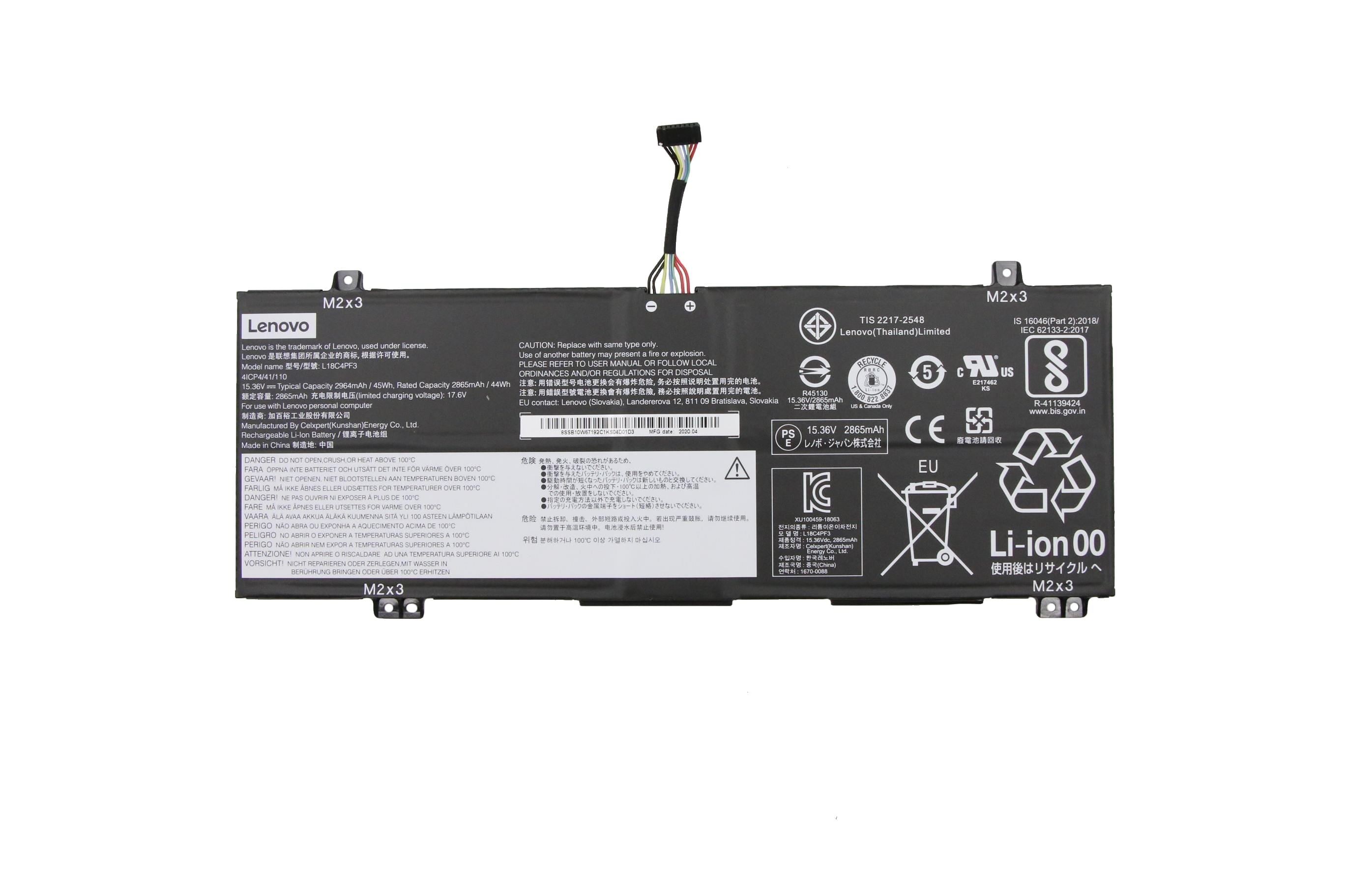 Lenovo Laptop Akku 2865 mAh