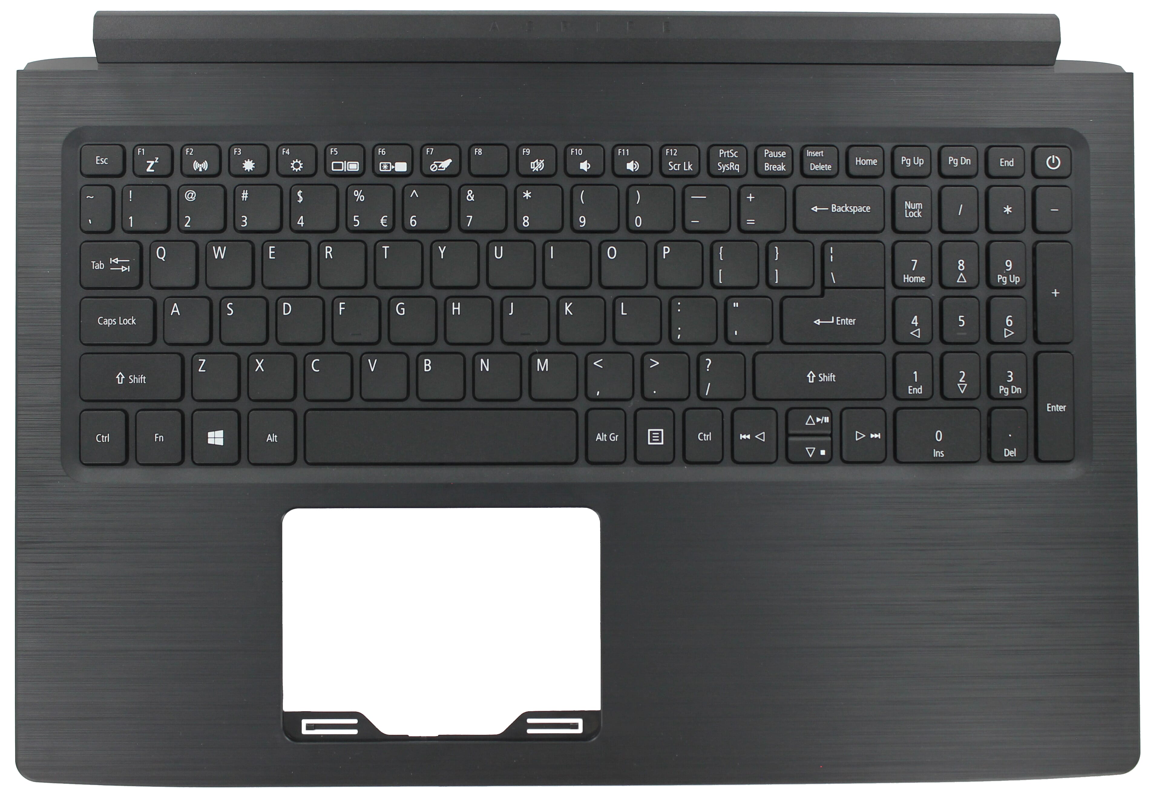 Acer Laptop Tastatur Qwerty US + Top Cover - Schwarz