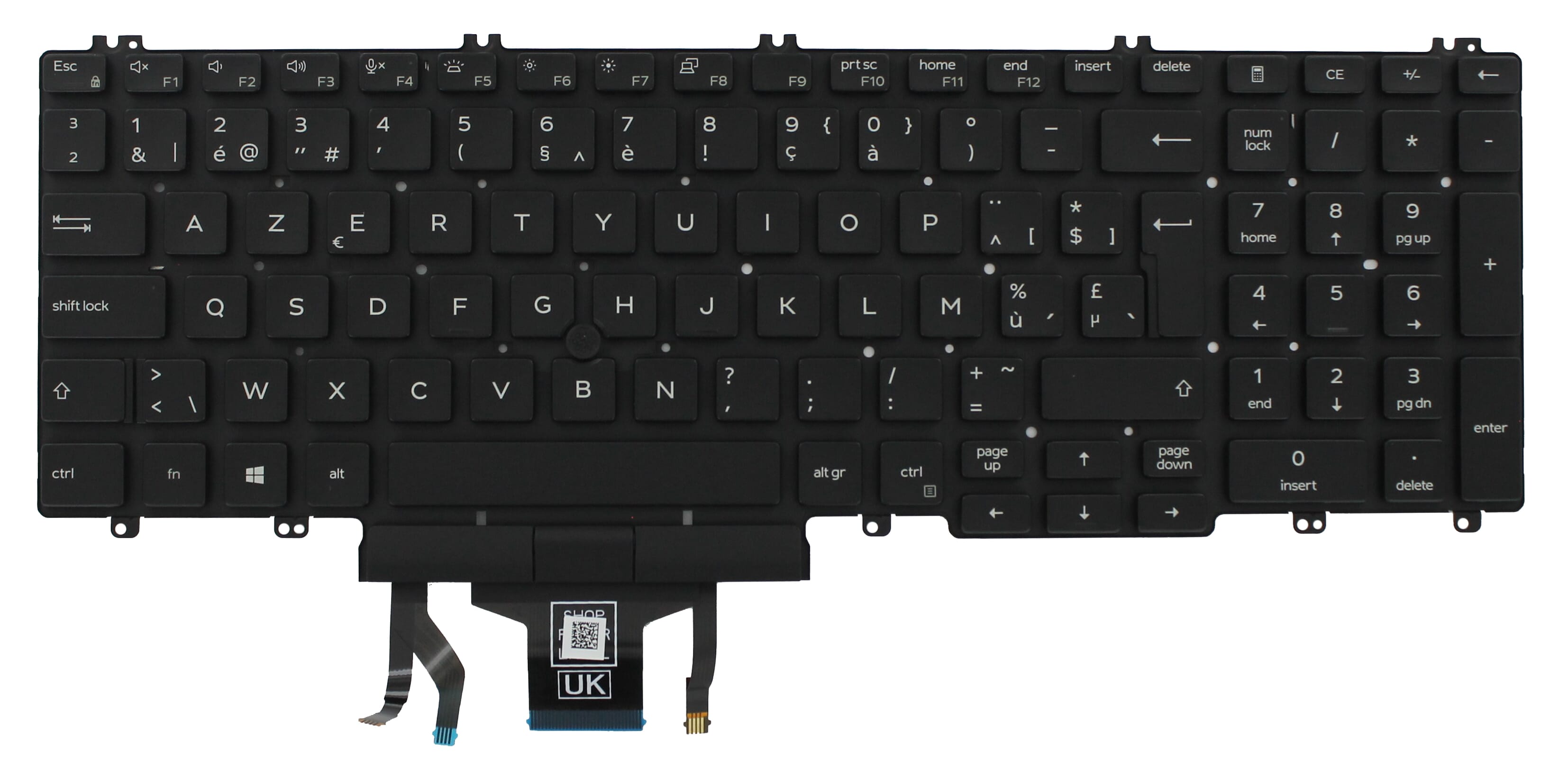 Dell Laptop-Tastatur AZERTY GB