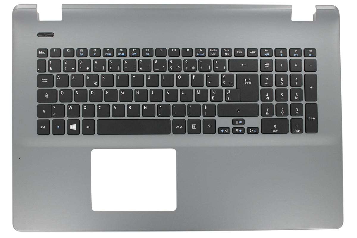 Laptop-Top-Gehäuse inkl. Tastatur FR grau