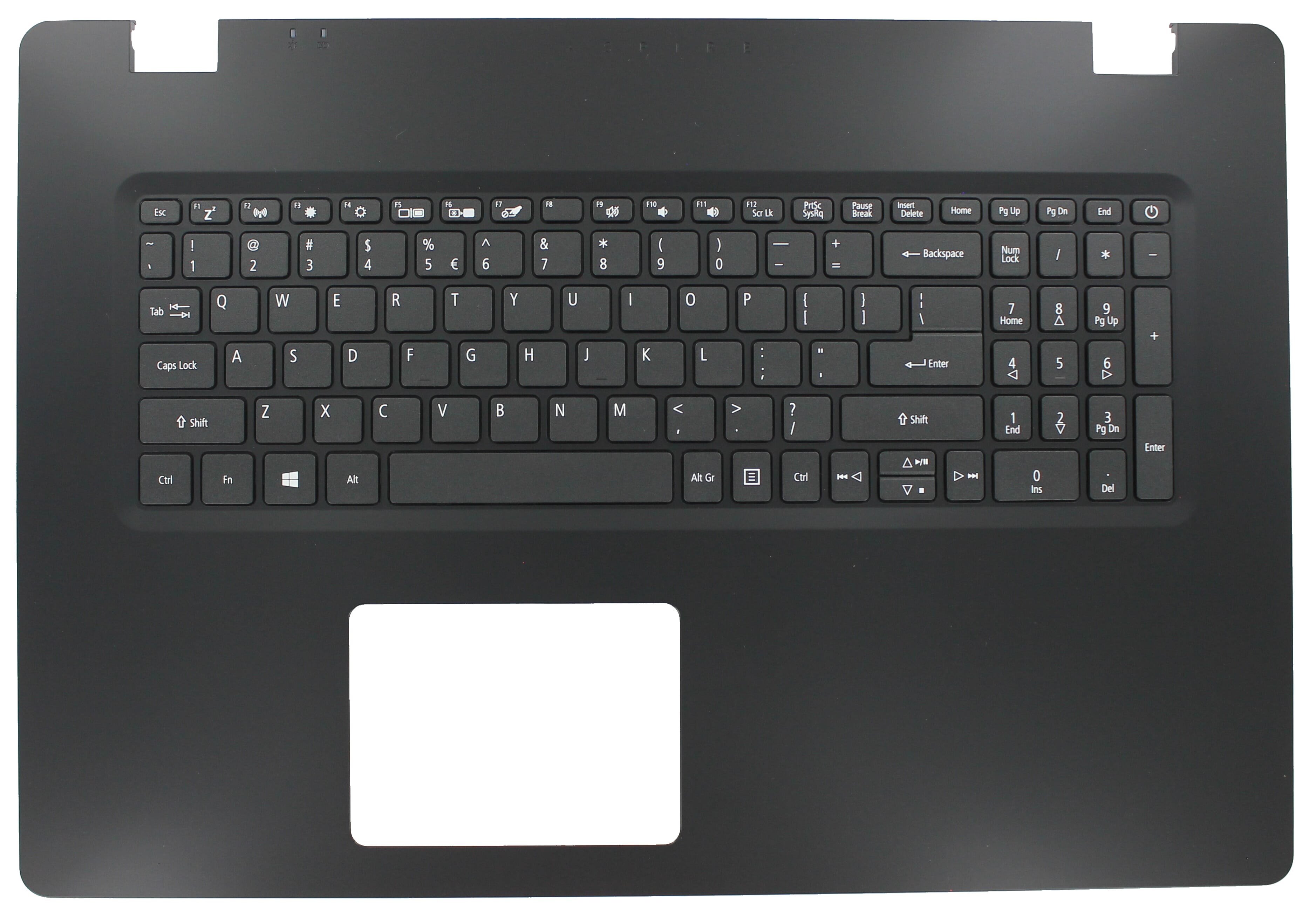 Acer Laptop Tastatur Qwerty US + Top Cover - Schwarz