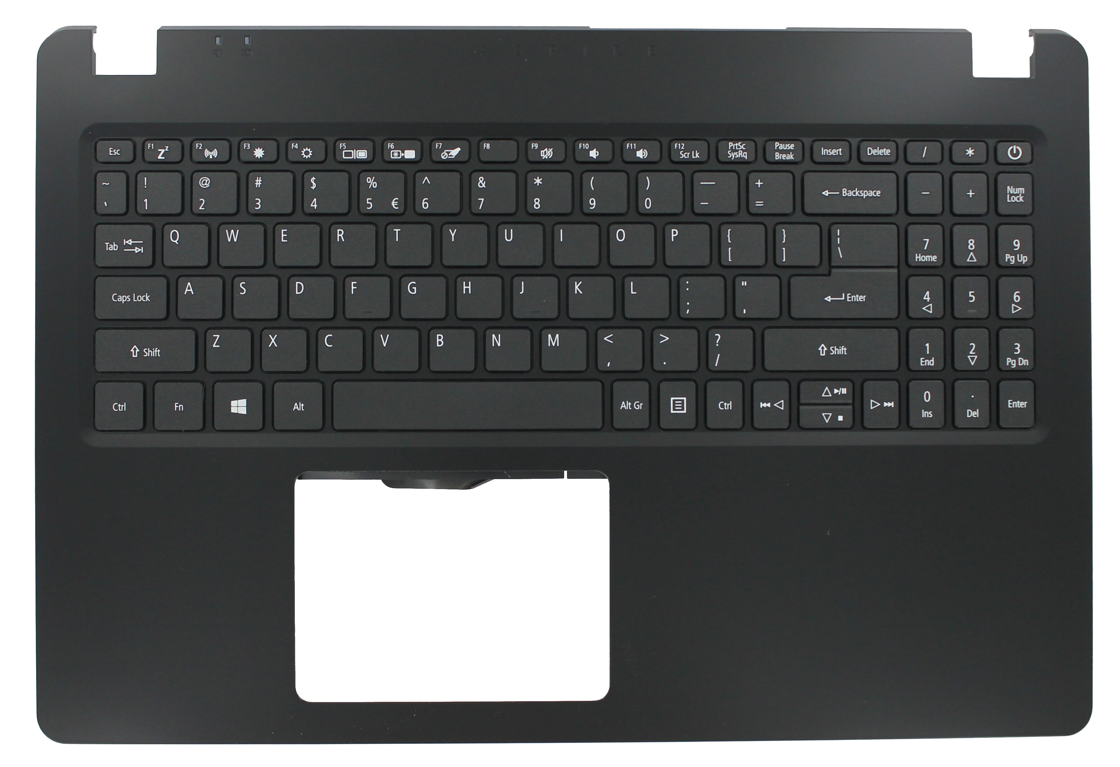 Acer Laptop Tastatur Qwerty US + Top Cover - Schwarz