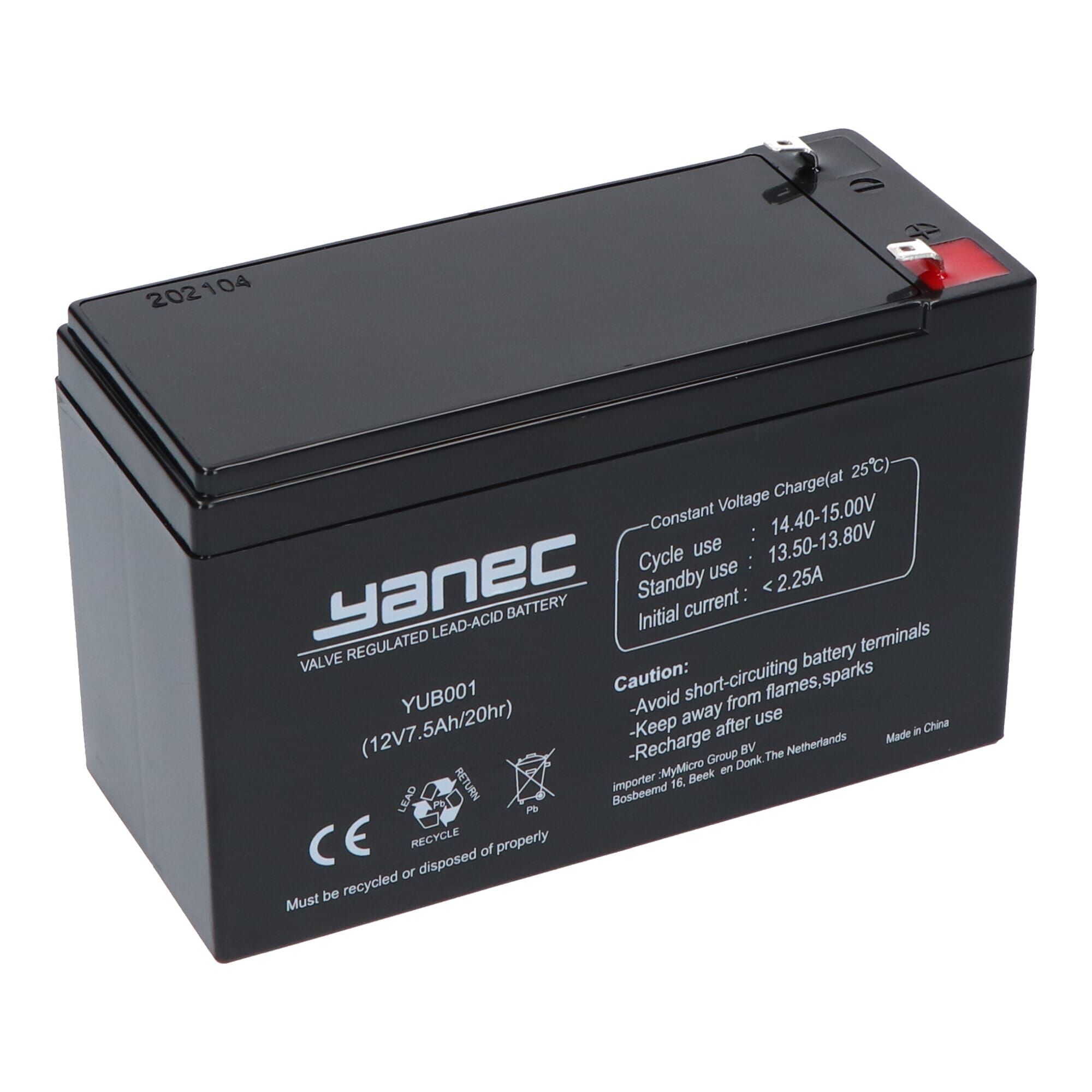 Yanec Bleiakku 12V 7.5Ah