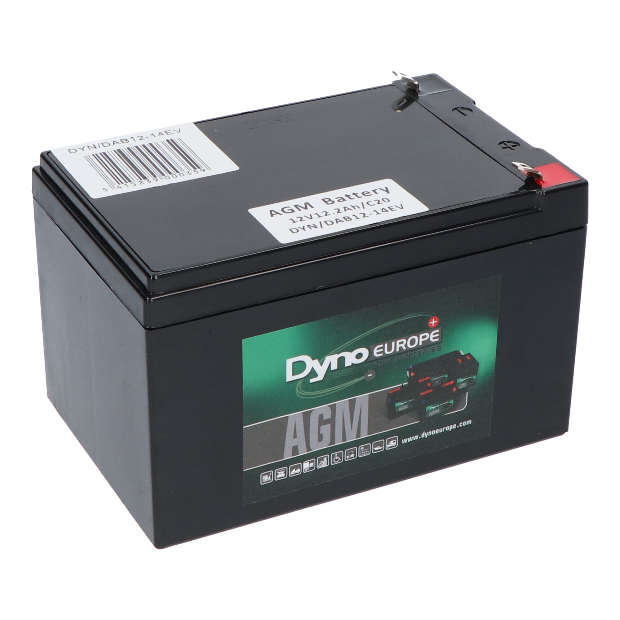 Dyno AGM Bleiakku 12V 16.4Ah (zyklisch)