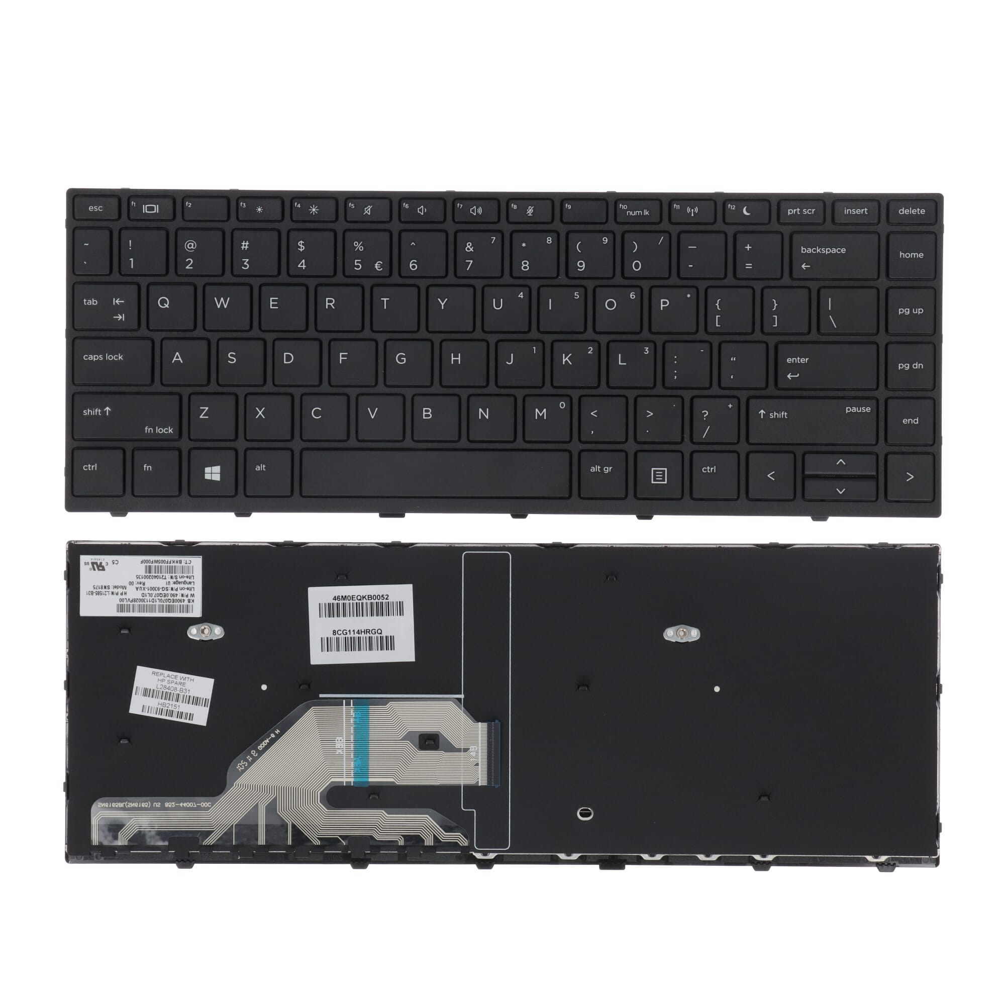 HP Laptop Tastatur Qwerty US