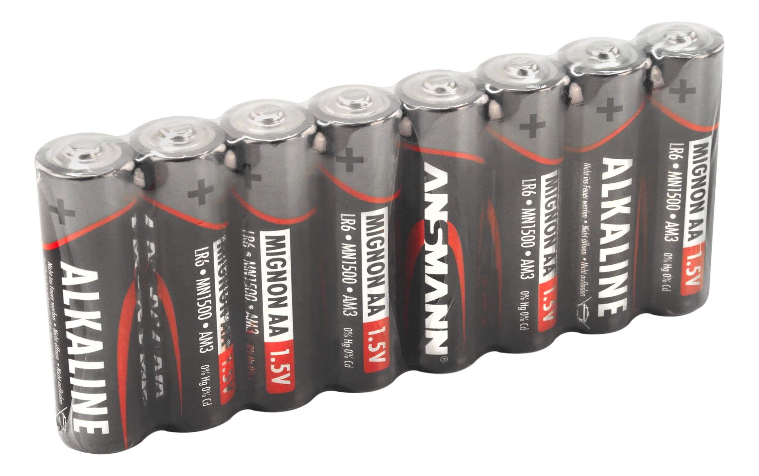 Ansmann Alkaline Batterie Mignon AA / LR6 8 Stk. Schrumpffolie