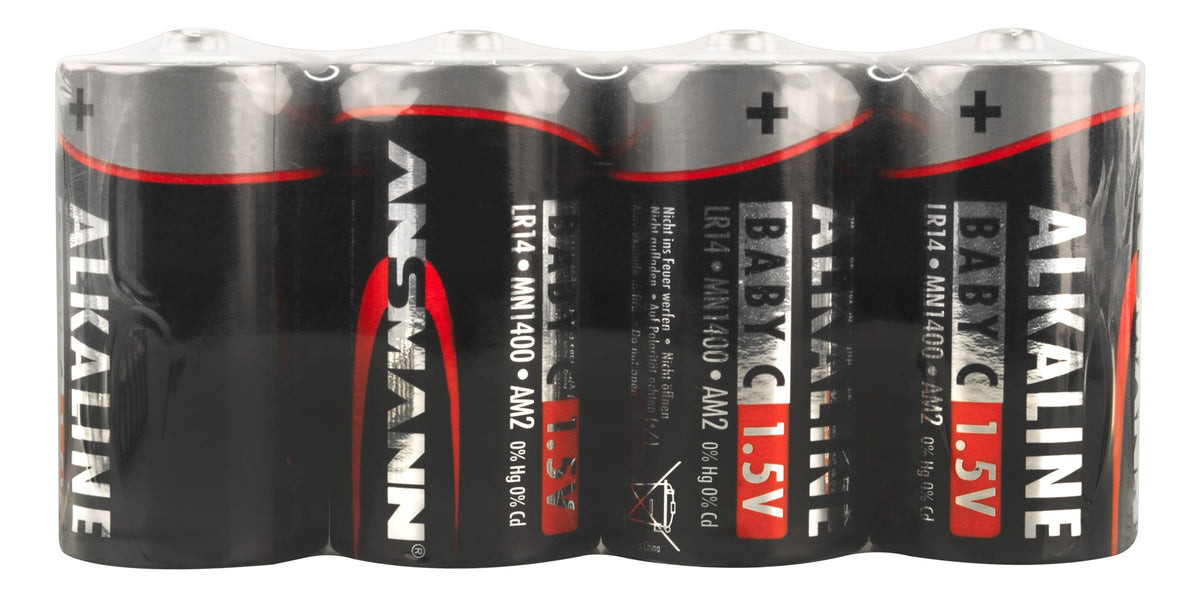 Ansmann Alkaline Batterie Baby C / LR14 4 Stk. Schrumpffolie