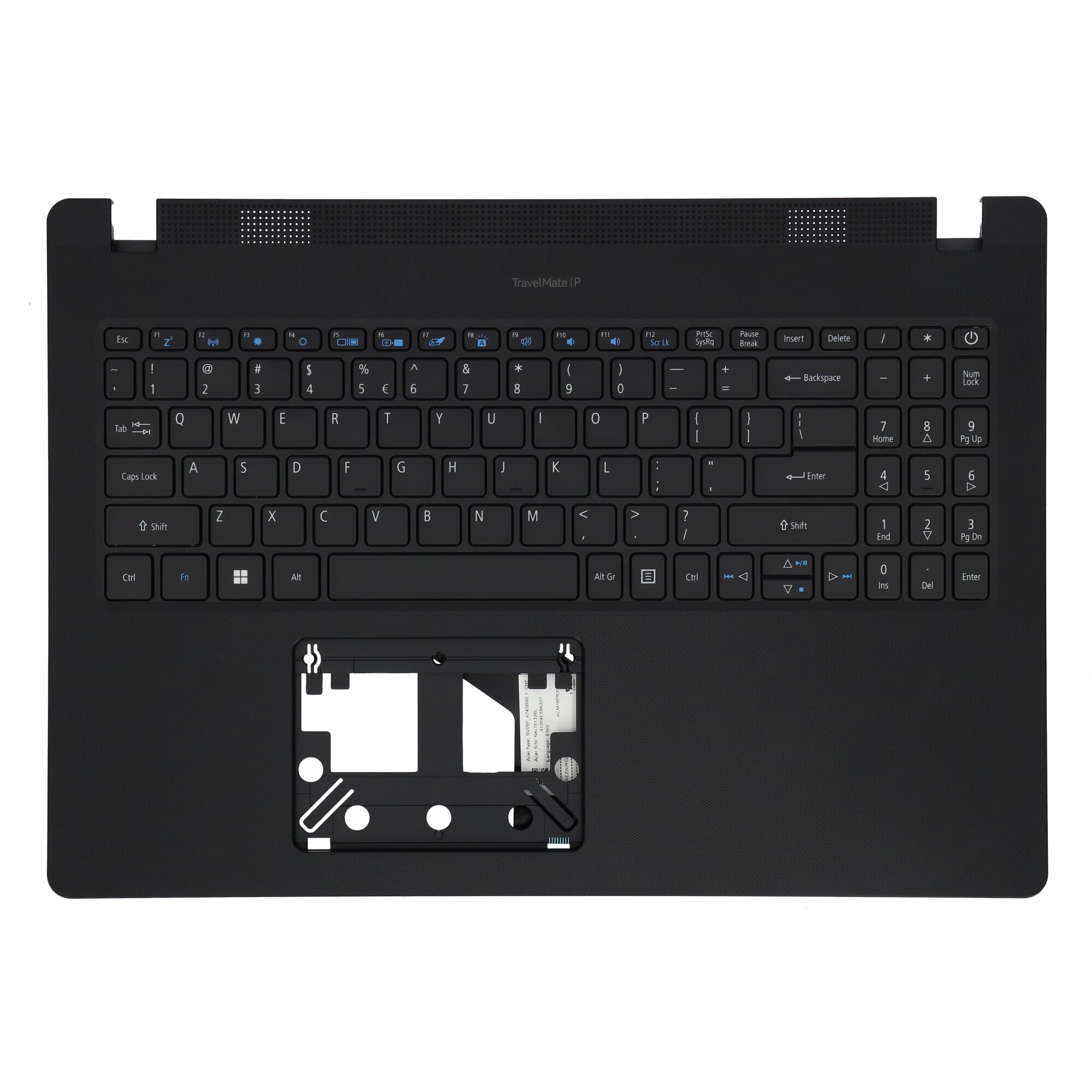 Acer Laptop Tastatur Qwerty US + Top Cover - Schwarz