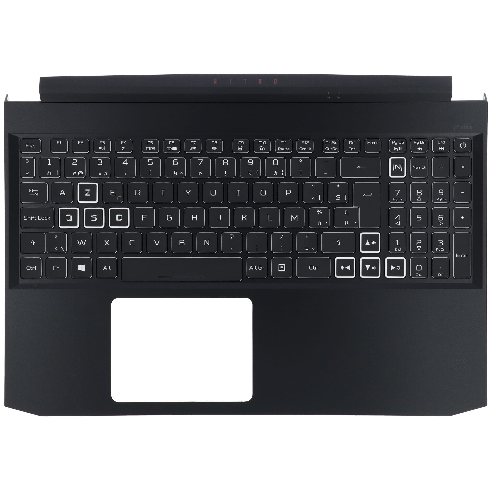 Acer Laptop Tastatur Azerty BE + Top Cover, BL