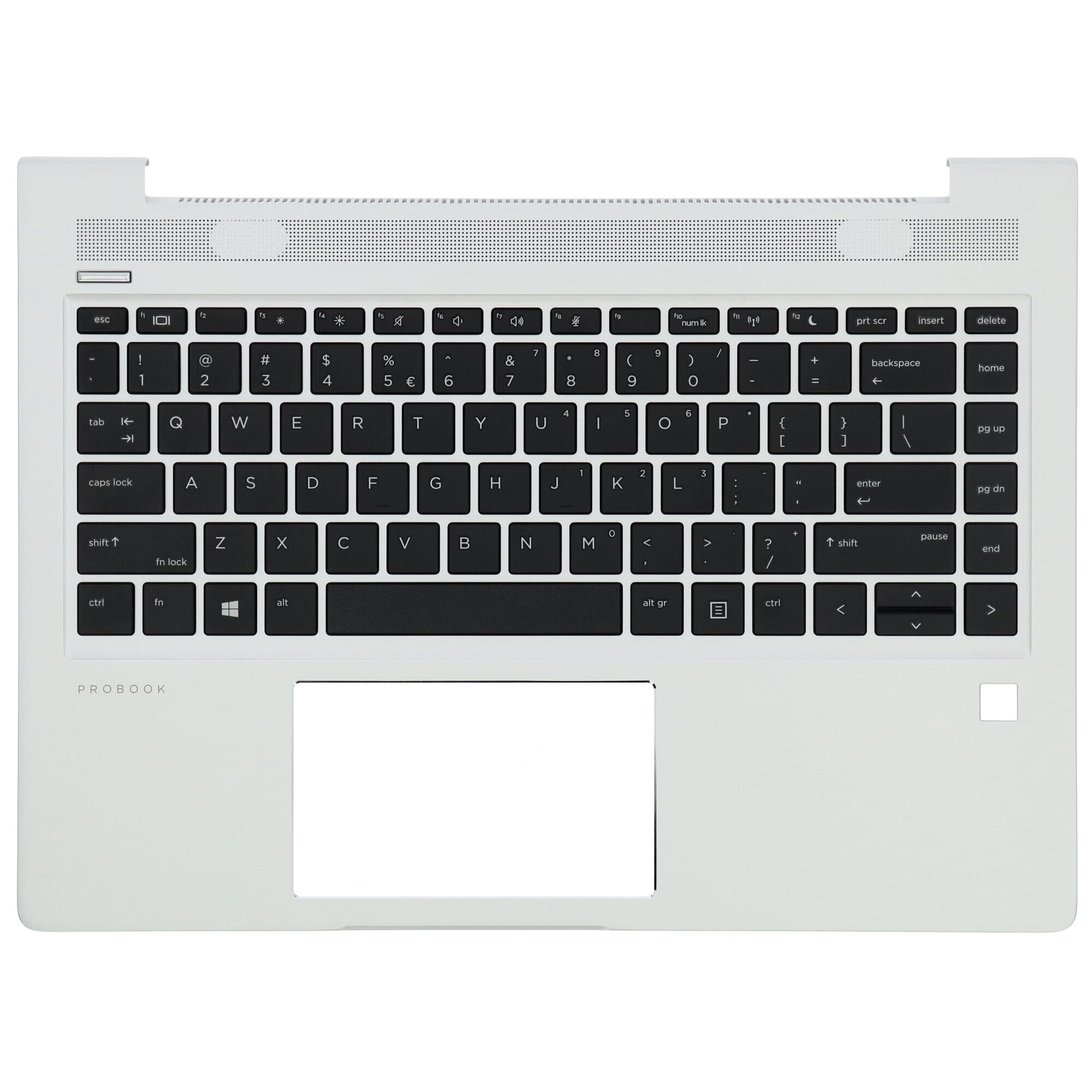 HP Laptop Tastatur Qwerty US + obere Abdeckung - Silber