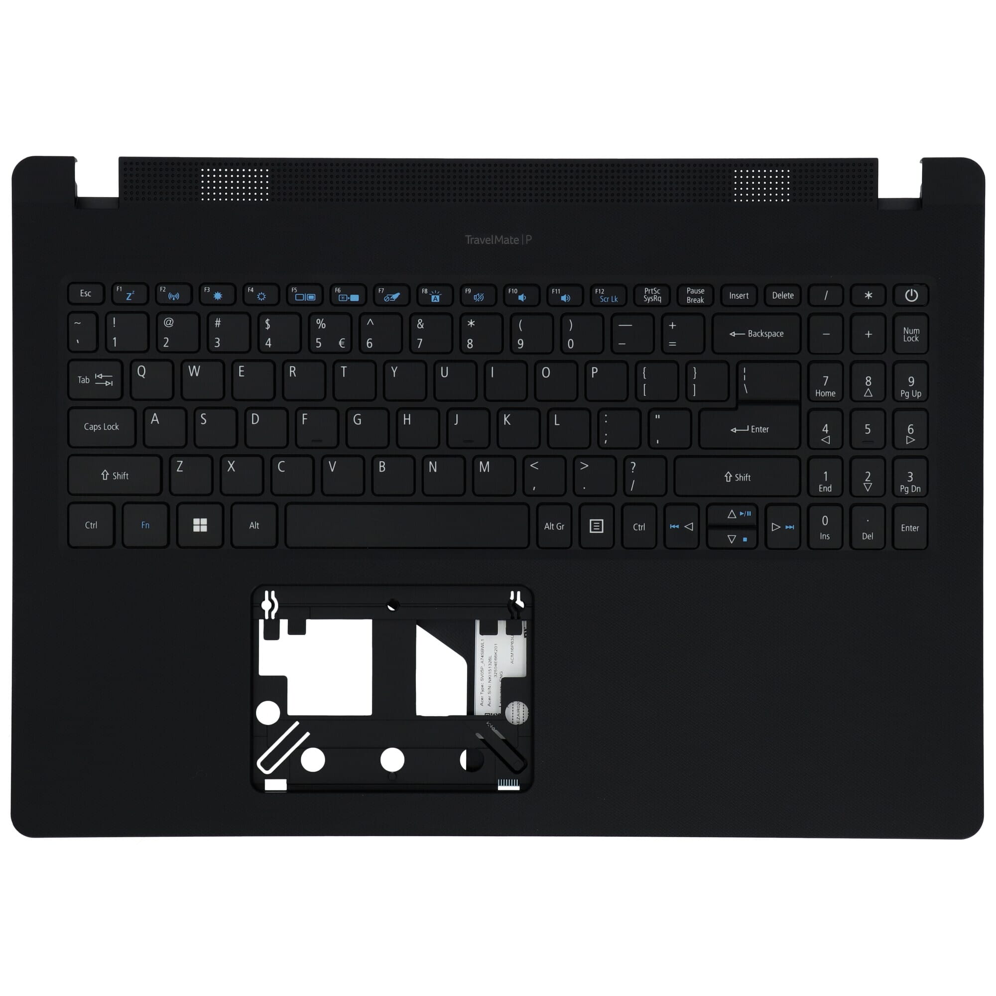Acer Laptop Tastatur Qwerty US + Top Cover - Schwarz