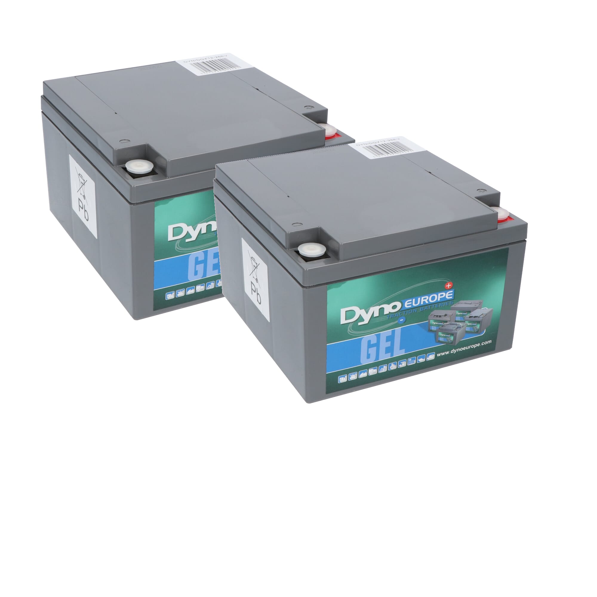 Dyno Gel Akku 12V 26Ah Ersatzset (Excl. Kabel)