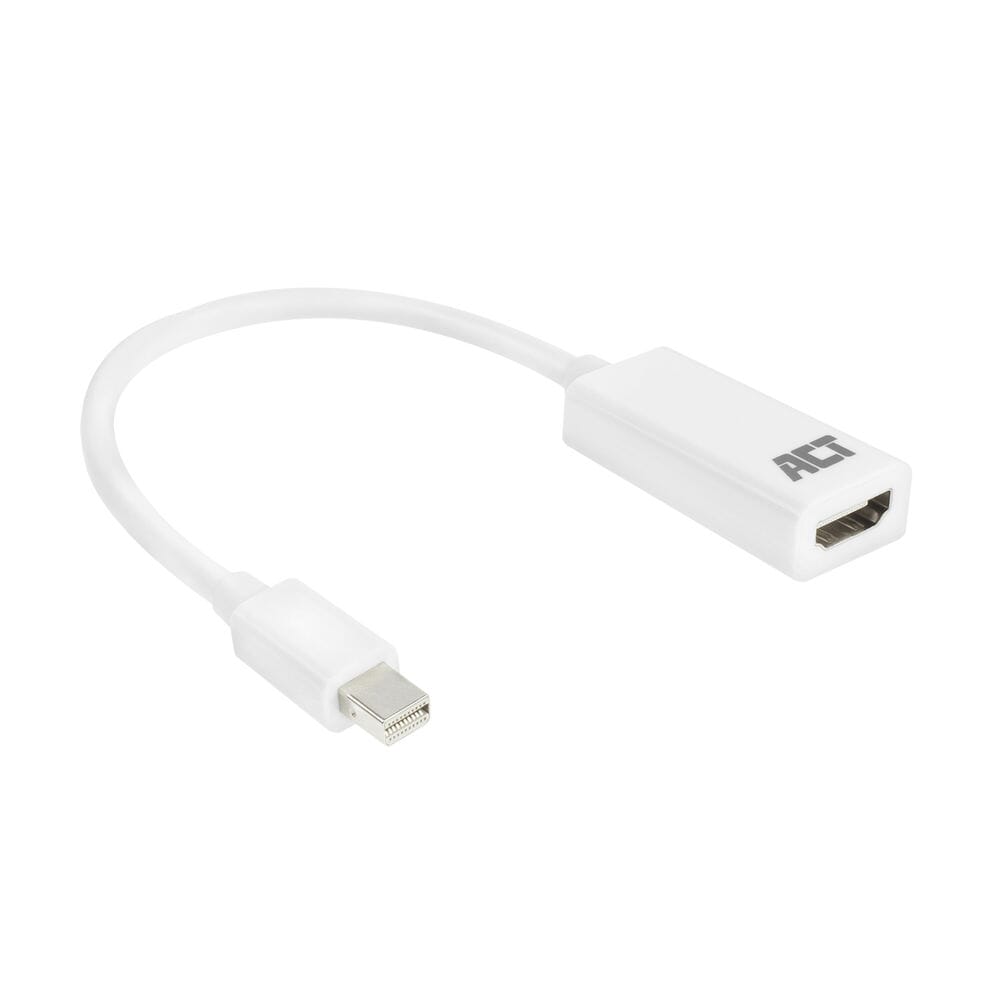ACT 0,15 Meter Mini DisplayPort-Stecker auf HDMI-A-Buchse