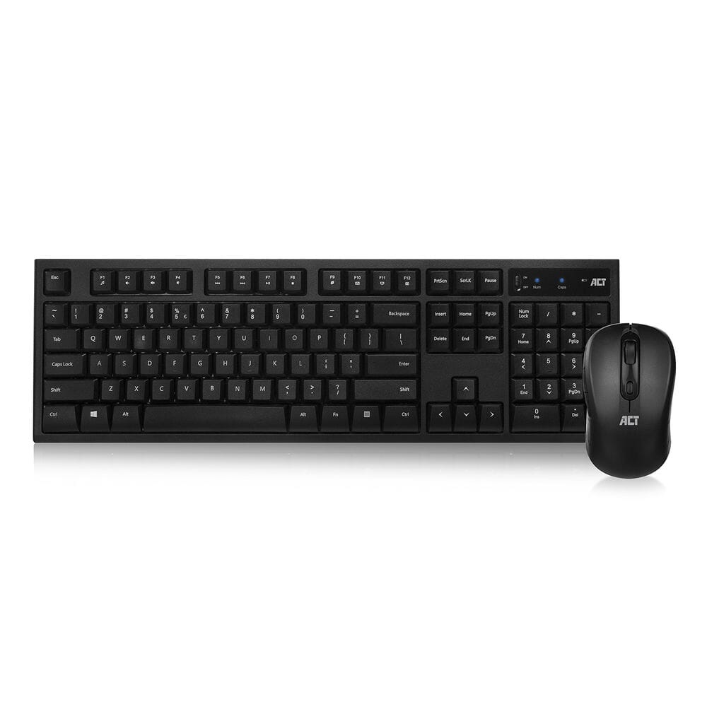 ACT Kabellose Tastatur und Maus USB-Nano-Empfänger Qwerty
