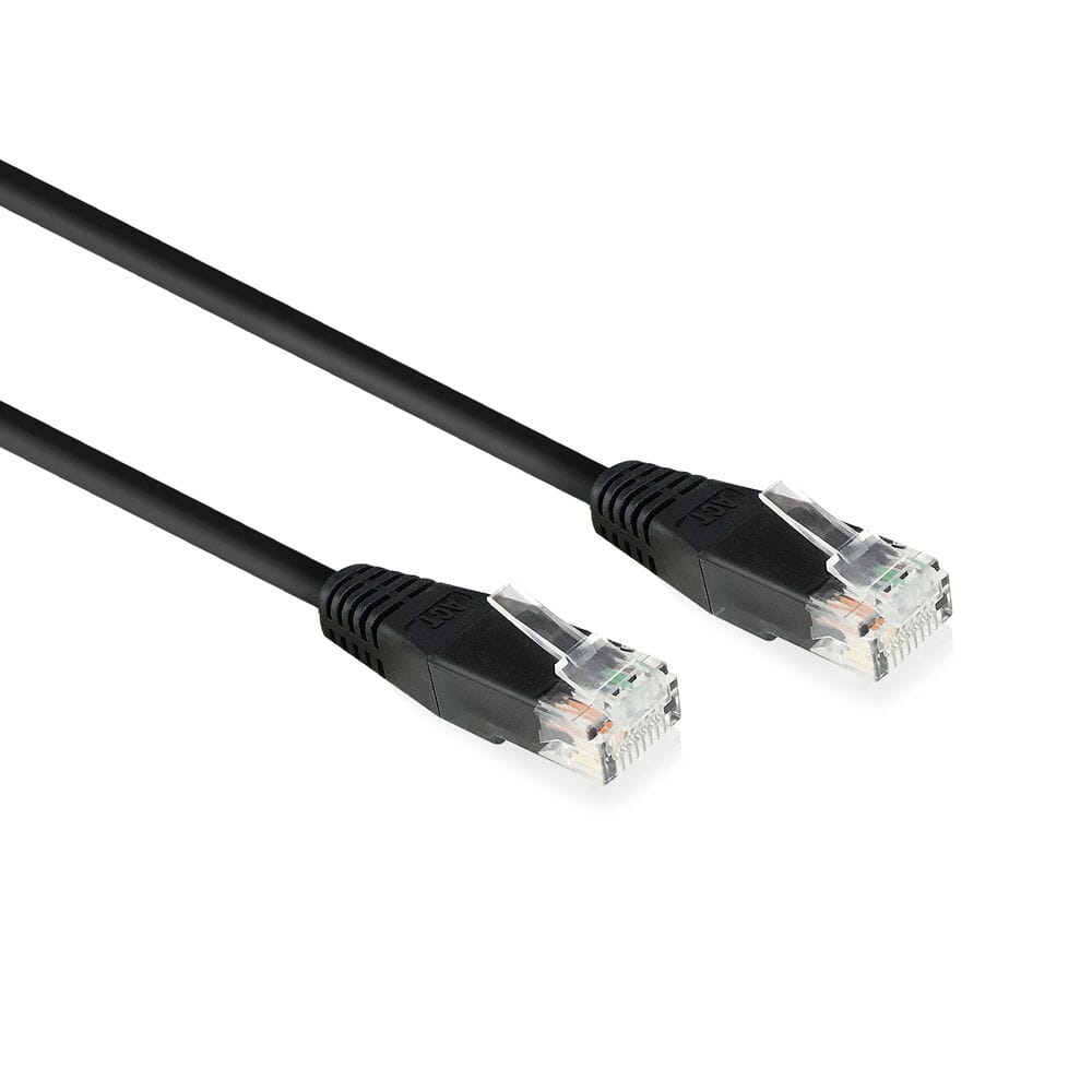ACT Zwart 15,0 meter U/UTP CAT6 patchkabel met RJ45 Zip Bag