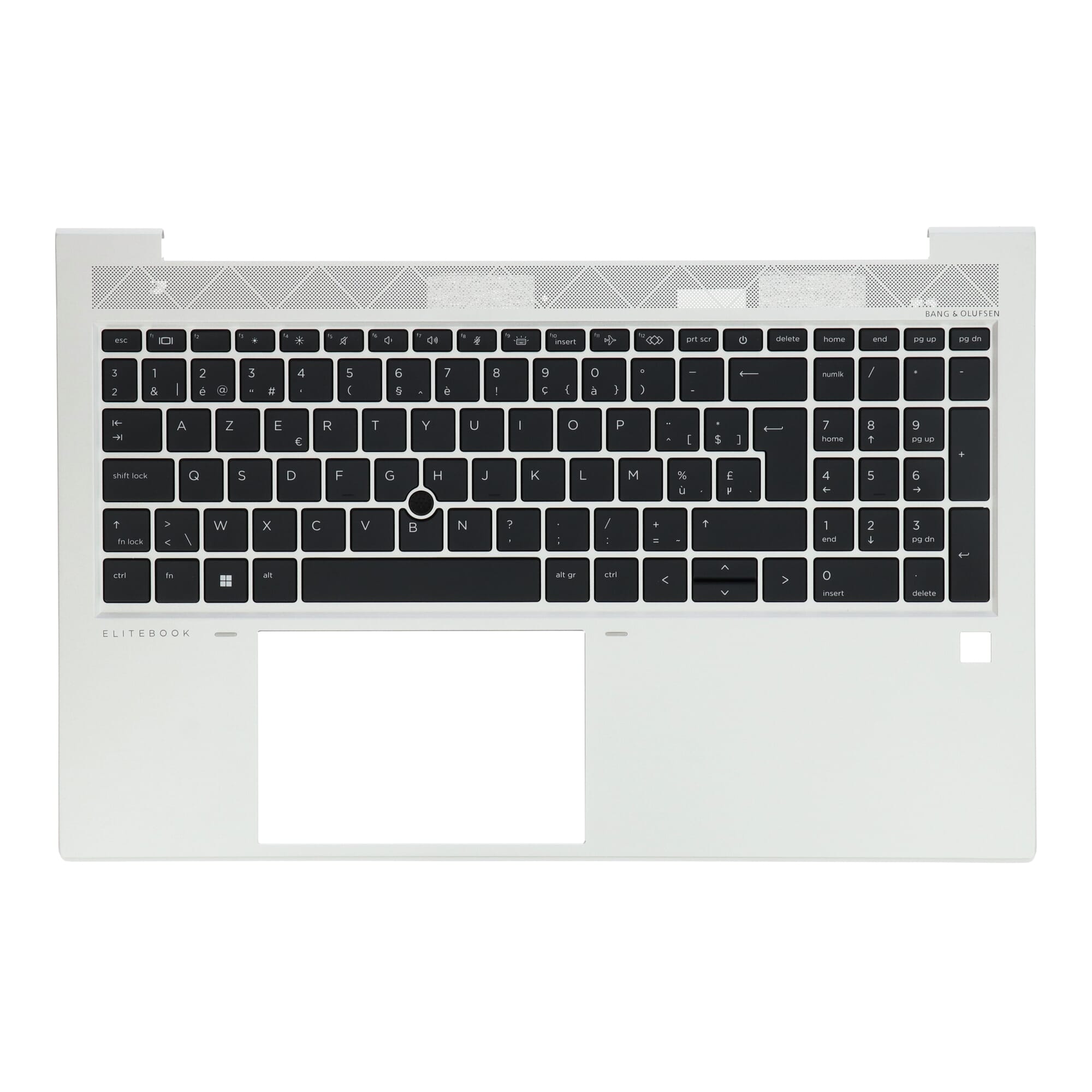 HP Laptop Tastatur Azerty BE + Top Cover, BL - Silber