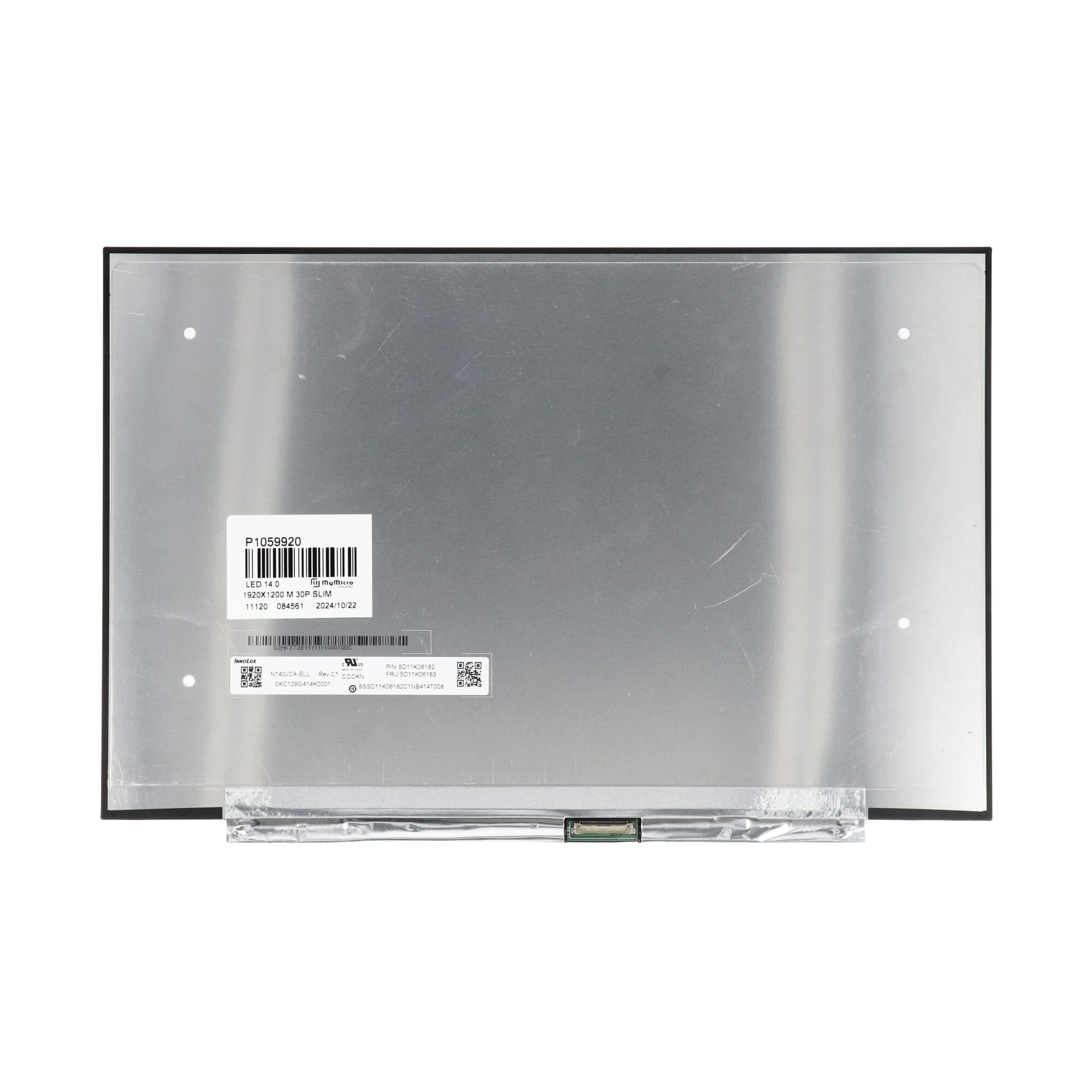 14,0 Zoll LCD-Panel 1920x1200 Matt 30Pin eDP, IPS