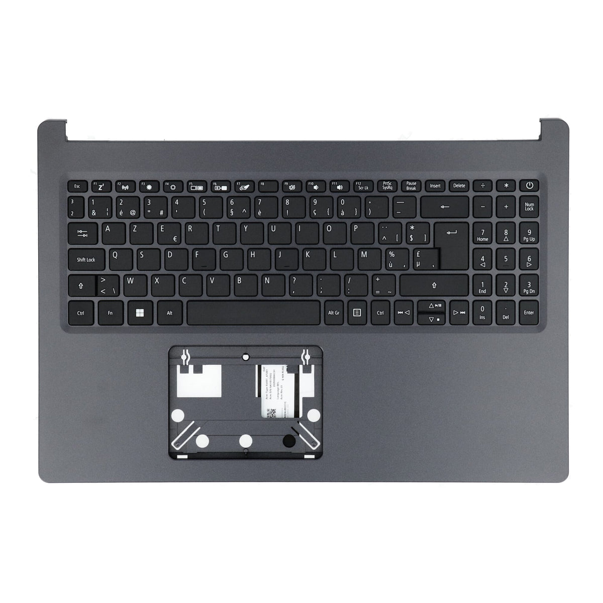 Acer Laptop Tastatur Azerty BE + Top Cover - Schwarz