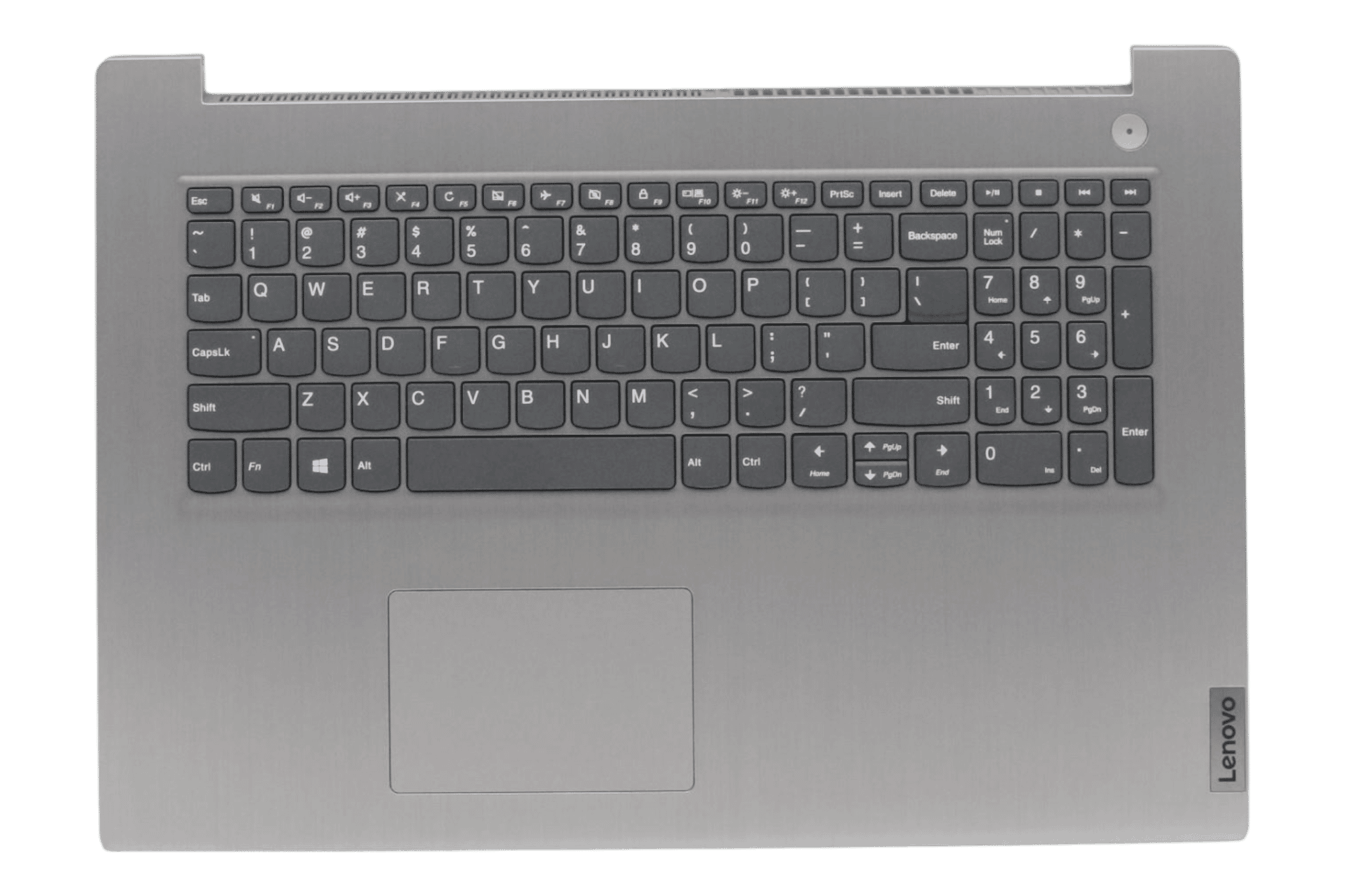 Lenovo Laptop Toetsenbord Qwerty US + Top Cover - Zilver