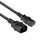 ACT Voedingskabel C13 - C14 zwart 1,8 m, Zip Bag