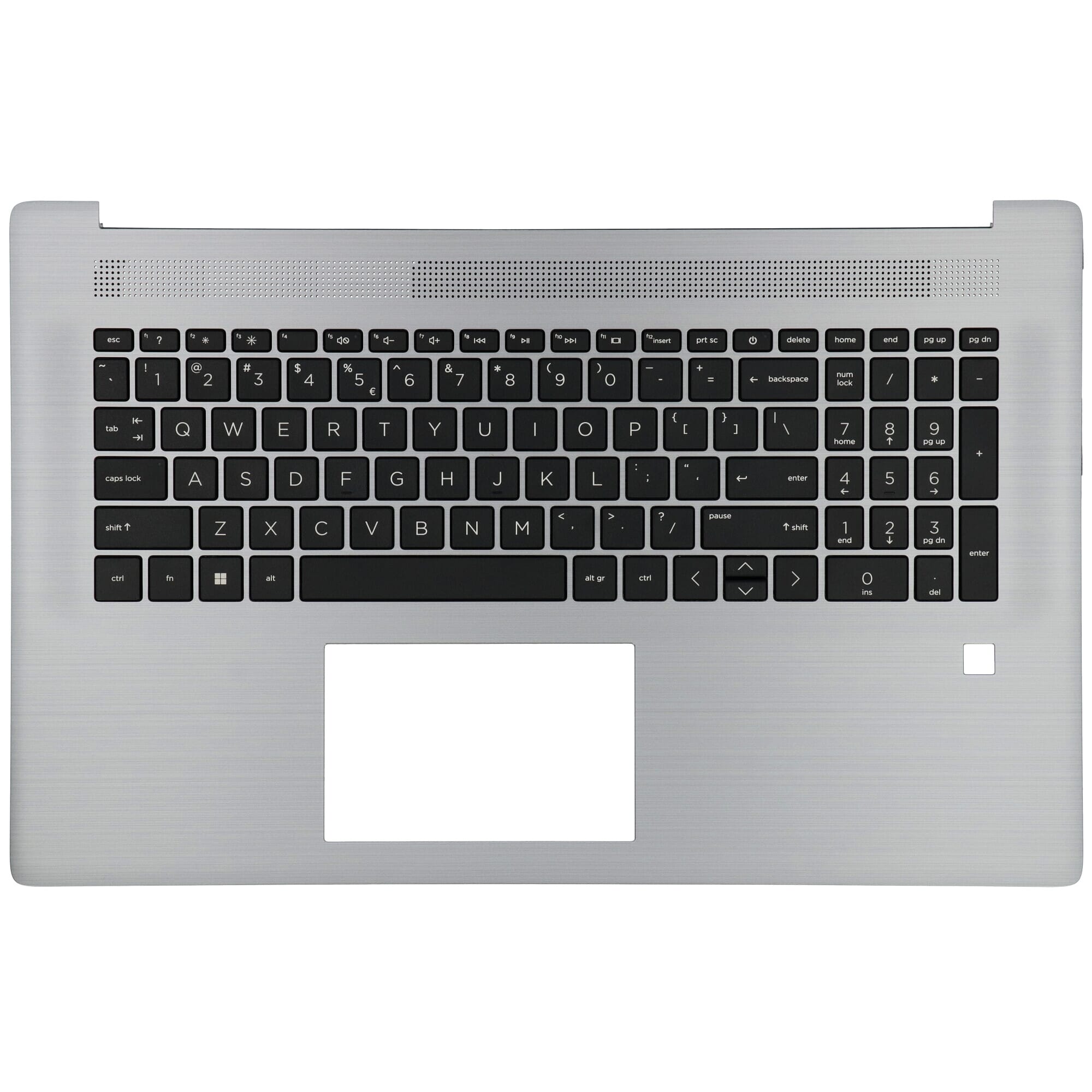 HP Laptop Tastatur Qwerty US + obere Abdeckung - Silber