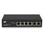 ACT 6 poorts netwerkswitch 10/100Mbps. 4x PoE+ (30W) poorten