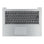Lenovo Laptop Tastatur Qwerty US + Top Cover - Silber