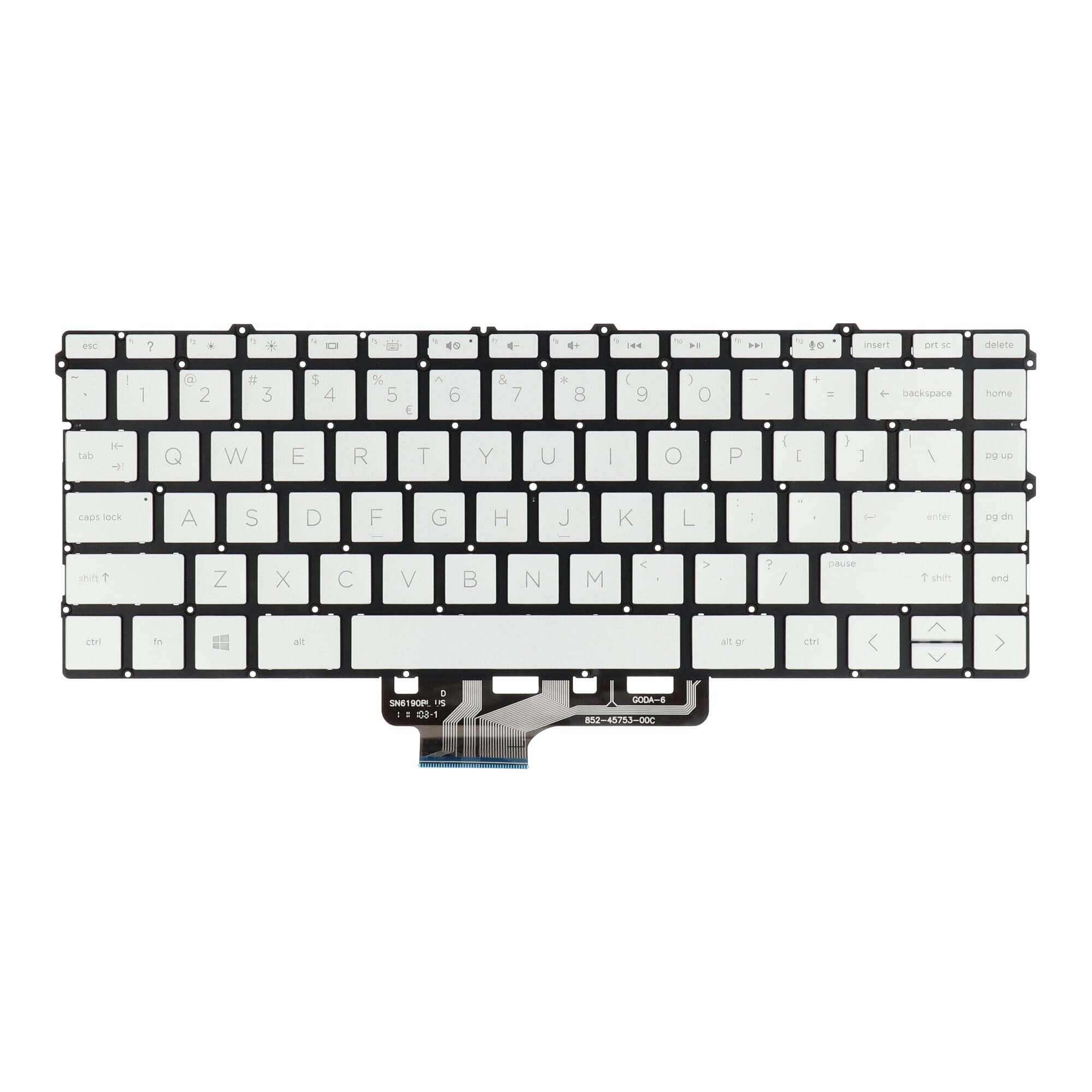 HP Laptop-Tastatur Qwerty US, Hintergrundbeleuchtung