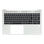 HP Laptop Tastatur Azerty BE + Top Cover, BL - Silber