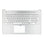 HP Laptop Tastatur Qwerty US + obere Abdeckung - Silber